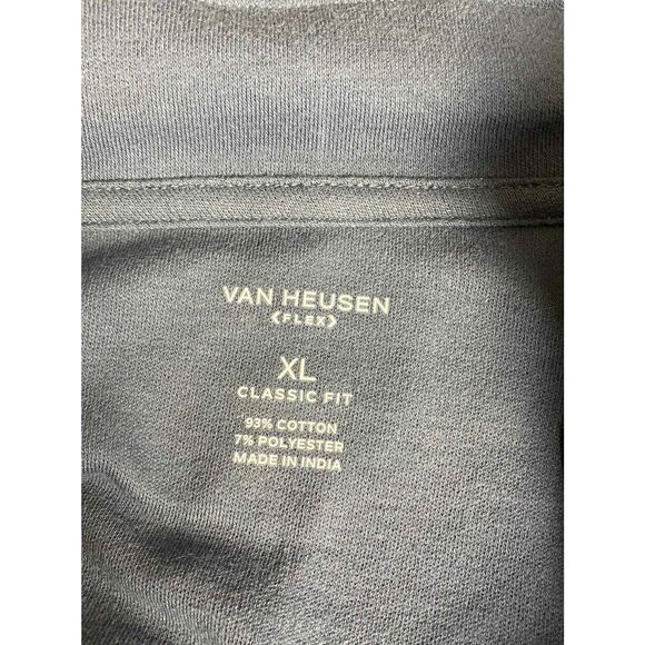 VAN HEUSEN CLASSIC FIT FLEX NATURAL STRETCH‎ TURBULENCE Gray SWEATSHIRT SIZE Xl - Picture 4 of 9